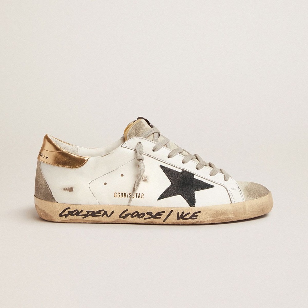 Authentic Golden Goose Super Star Sneakers Size 39